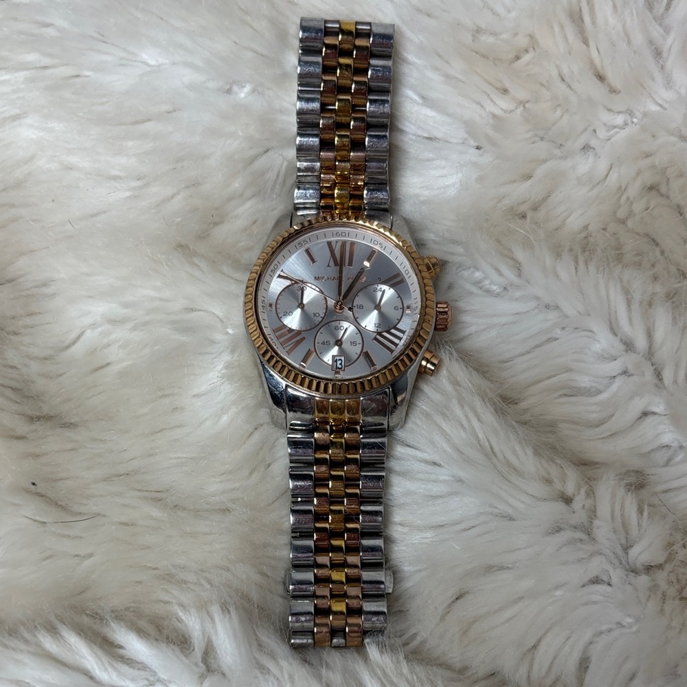 Michael Kors Two-Tone Bracelet Watch Band in Silver & Gold